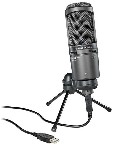 Микрофон Audio-Technica AT2020USB+ черный 971000257571698