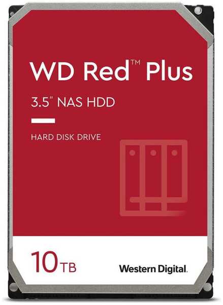 Жесткий диск Western Digital Red Plus 10ТБ/3,5/7200RPM (WD101EFBX) 971000258700698