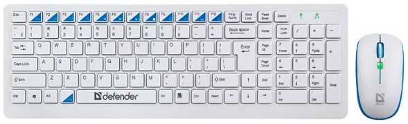 Комплект мыши и клавиатуры Defender Skyline 895 Nano W белый (45895) 971000261090698