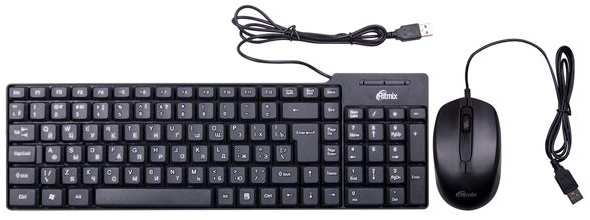 Комплект мыши и клавиатуры Ritmix RKC-010 Black 971000261233698