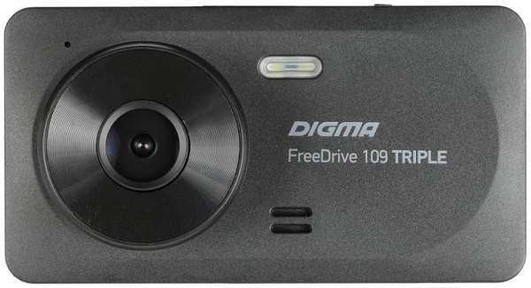 Автомобильный видеорегистратор Digma FreeDrive 109 TRIPLE черный 971000263249698