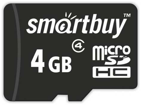 Карта памяти Smartbuy MicroSDHC 4GB Class4 971000263820698