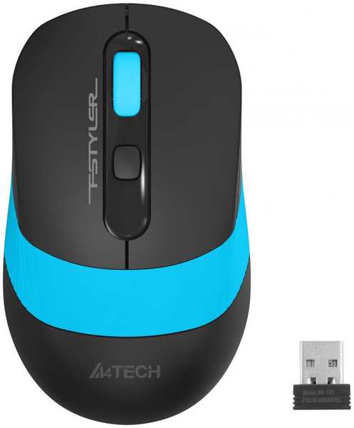 Компьютерная мышь A4Tech FStyler FG10 черный/синий 971000269965698