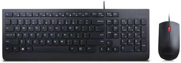 Комплект мыши и клавиатуры Lenovo Essential черный (4X30M39487) 971000272361698