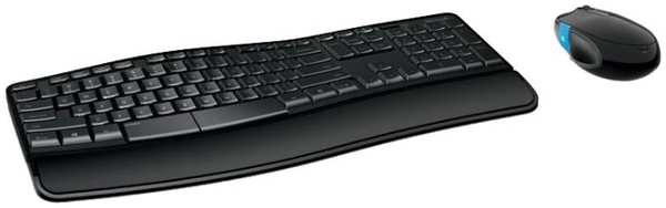 Комплект мыши и клавиатуры Microsoft Sculpt Comfort Desktop черный (L3V-00017) 971000272378698