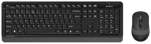 Комплект мыши и клавиатуры A4Tech FG1010 черный/серый 971000272382698