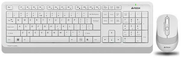 Комплект мыши и клавиатуры A4Tech FG1010 USB белый 971000276008698