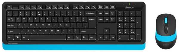 Комплект мыши и клавиатуры A4Tech FG1010 USB синий 971000276363698