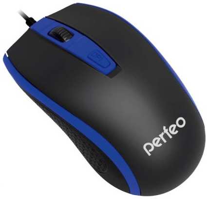 Компьютерная мышь Perfeo PF-383-OP-B/BL черный/синий (PF-4929) 971000277385698