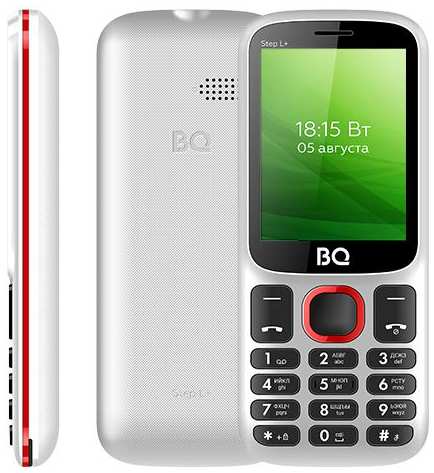 Телефон BQ 2440 STEP L+ WHITE/RED 971000277980698