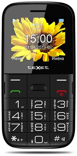 Телефон teXet TM-B227 черный 971000287502698