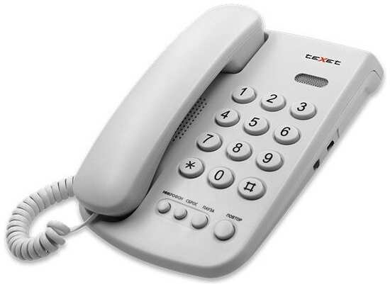 Проводной телефон TeXet TX-241 серый 971000297497698