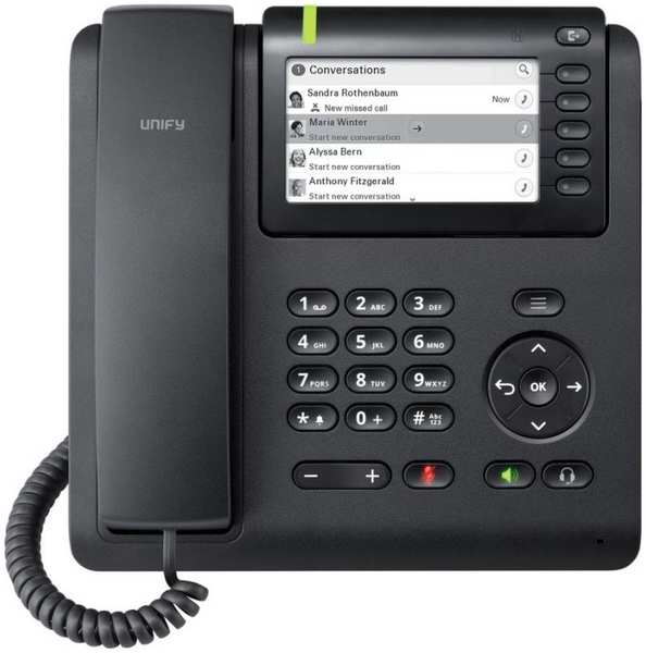 VoIP-телефон Unify CP600E черный (L30250-F600-C433) 971000298449698