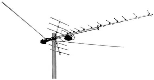 Телевизионная антенна Дельта H 1381A.01F активная F-коннектор 971000652695698