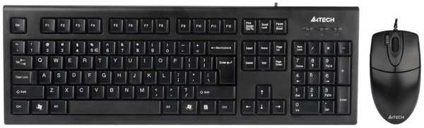 Комплект мыши и клавиатуры A4Tech KR-8520D черный USB 971000702893698
