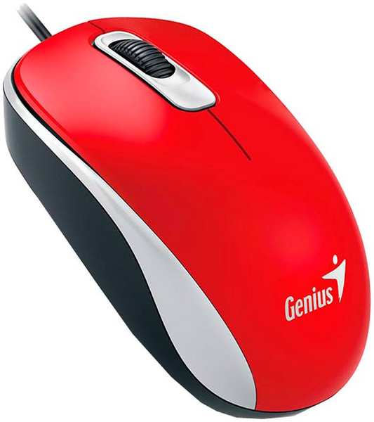 Компьютерная мышь Genius DX-110 красный USB 971000704216698