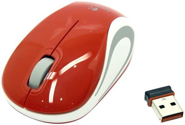 Компьютерная мышь Logitech M187 Red (910-002732) 971000706156698