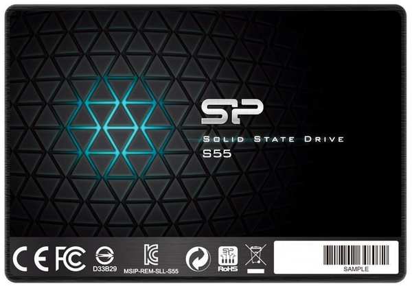 SSD накопитель Silicon Power Slim S55 SATA III/120Gb/2.5 (SP120GBSS3S55S25) 971000731132698