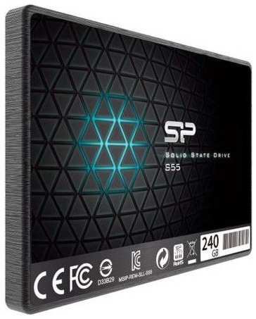 SSD накопитель Silicon Power Slim S55 SATA III/240Gb/2.5 (SP240GBSS3S55S25) 971000731137698