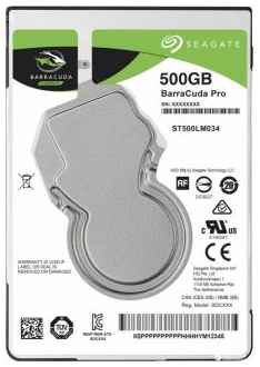 Жесткий диск Seagate Barracuda Pro ST500LM034 SATA-III/500Gb/7200rpm/128Mb/2.5