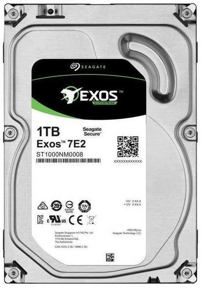 Жесткий диск Seagate Exos ST1000NM0008 SATA-III/1Tb/7200rpm/128Mb/3.5 971000731994698