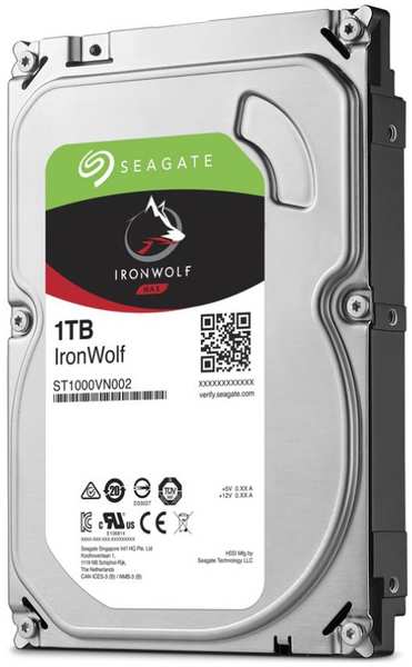 Жесткий диск Seagate Ironwolf ST1000VN002 SATA-III/1Tb/5900rpm/64Mb/3.5 971000731999698