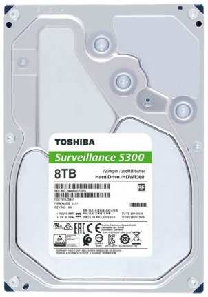 Жесткий диск Toshiba Surveillance S300 8Tb (HDWT380UZSVA) 971000751907698