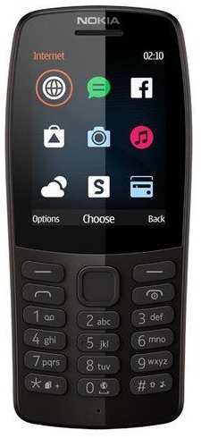 Телефон Nokia 210 DS (TA-1139) Black 971000756681698