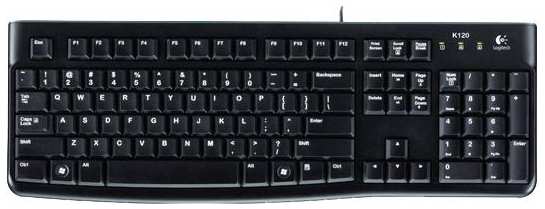 Клавиатура Logitech K120 Black OEM (920-002522) 971000767865698