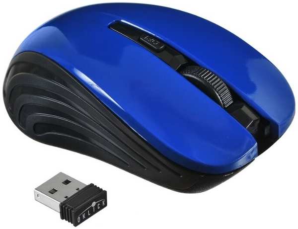 Компьютерная мышь Oklick 545MW черный/синий USB 971000770600698