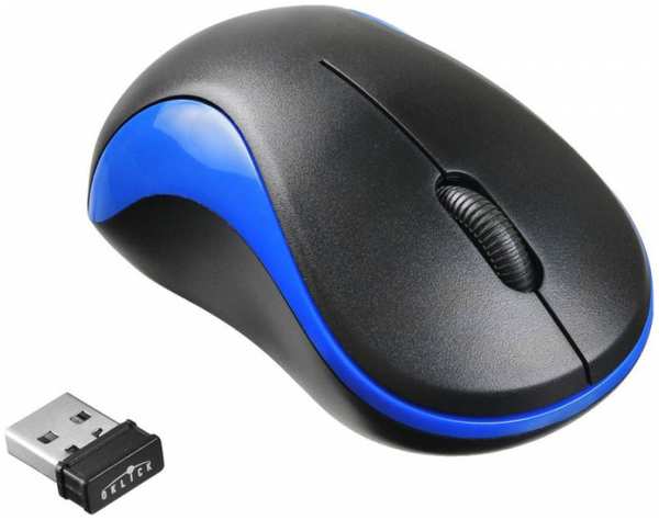 Компьютерная мышь Oklick 605SW черный/синий USB 971000770691698