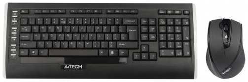 Комплект мыши и клавиатуры A4Tech W 9300F USB черный 971000771152698