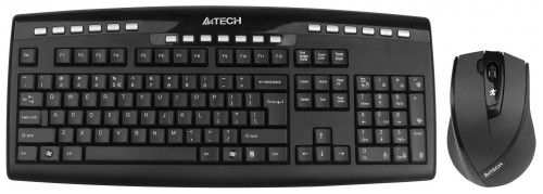 Комплект мыши и клавиатуры A4Tech W 9200F USB черный 971000771157698