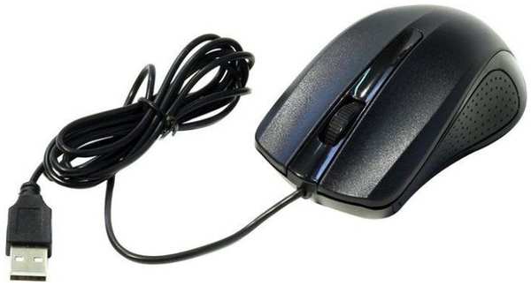 Компьютерная мышь Oklick 225M черный/синий USB 971000778335698