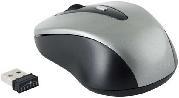 Компьютерная мышь Oklick 435MW серый/черный USB 971000779732698