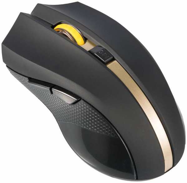 Компьютерная мышь Oklick 495MW черный/золотистый USB 971000779753698