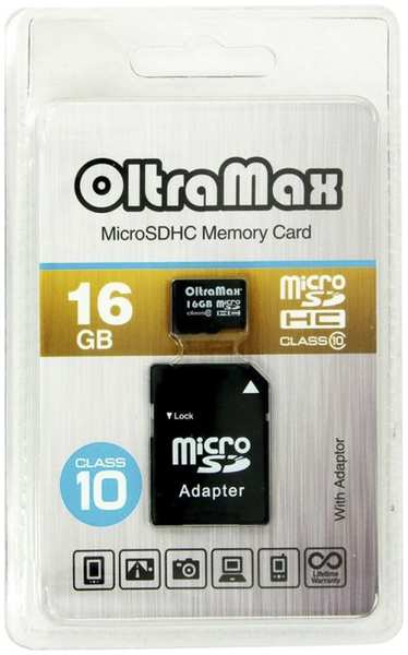 Карта памяти Oltramax MicroSDHC 16GB Class10 971000792801698