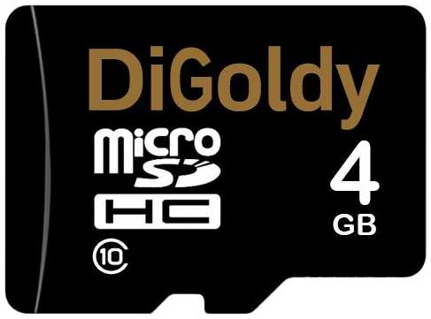Карта памяти Digoldy microSDHC 4GB Class10 (+ адаптер SD) 971000792860698
