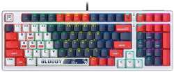 Клавиатура A4Tech Bloody S98 Sports Navy синий / белый