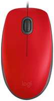 Компьютерная мышь Logitech M110 SILENT RED (910-005501)