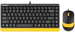 Комплект мыши и клавиатуры A4Tech Fstyler F1110 Bumblebee черный / желтый