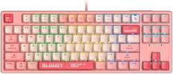 Клавиатура A4Tech Bloody S87 Energy розовый