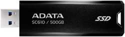 Внешний жесткий диск A-Data SC610-500G-CBK/RD