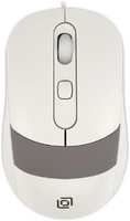 Компьютерная мышь Oklick 310M белый / серый