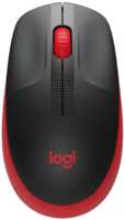 Компьютерная мышь Logitech M190 черный / красный (910-005915)