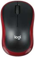 Компьютерная мышь Logitech M186 черный / красный (910-004133)