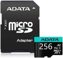 Карта памяти A-Data microSDHC 256Gb Class10 Premier Pro + adapter (AUSDX256GUI3V30SA2-RA1)
