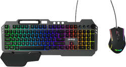 Комплект мыши и клавиатуры Oklick GMNG 700GMK черный / черный