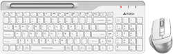 Комплект мыши и клавиатуры A4Tech Fstyler FB2535C белый / серый