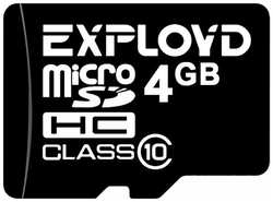 Карта памяти EXPLOYD MicroSDHC 4GB Class10